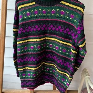 Vintage United Colors of Benetton Roll Neck Wool Sweater